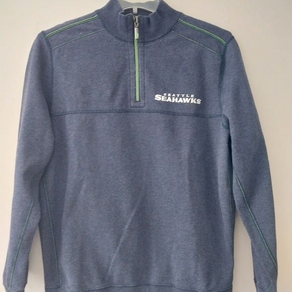 Tommy Bahama Seattle Seahawks Half-zip Reversible NFL Pullover Size: M - Picture 9 of 12